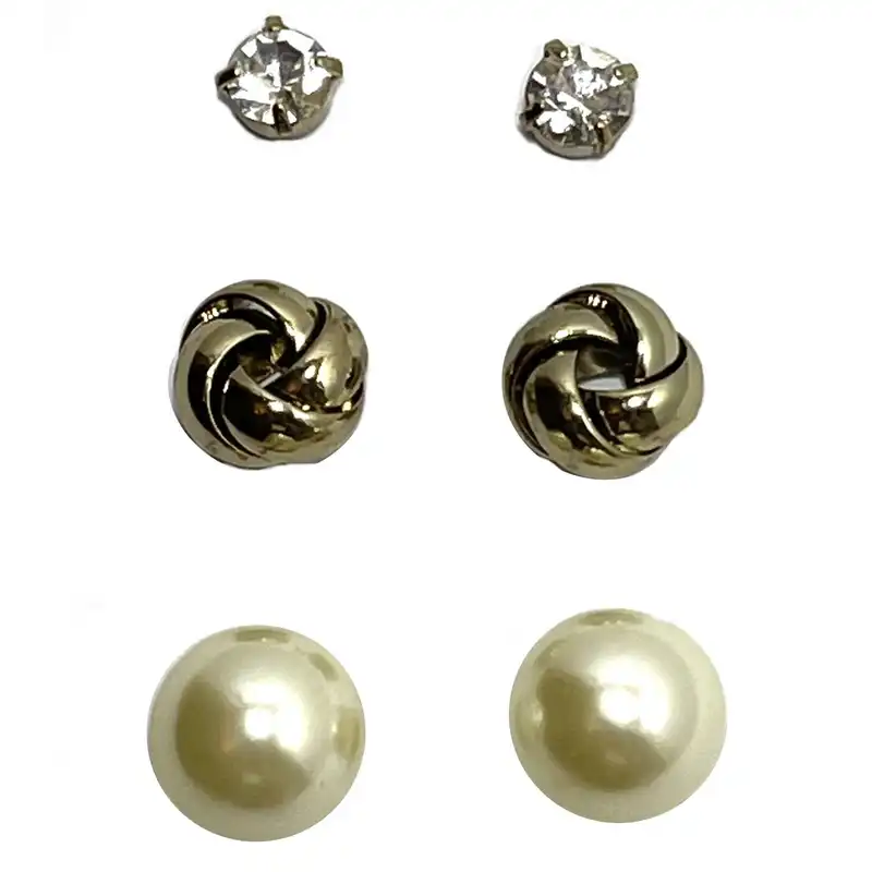 گوشواره زنانه اکسسورایز مدل 260 مجموعه 3 عددی