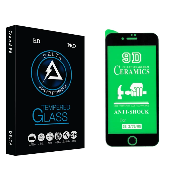 محافظ صفحه نمایش سرامیکی دلتا مدل HD مناسب برای گوشی موبایل اپل Iphone SE 2020 / Iphone 7 / Iphone 8