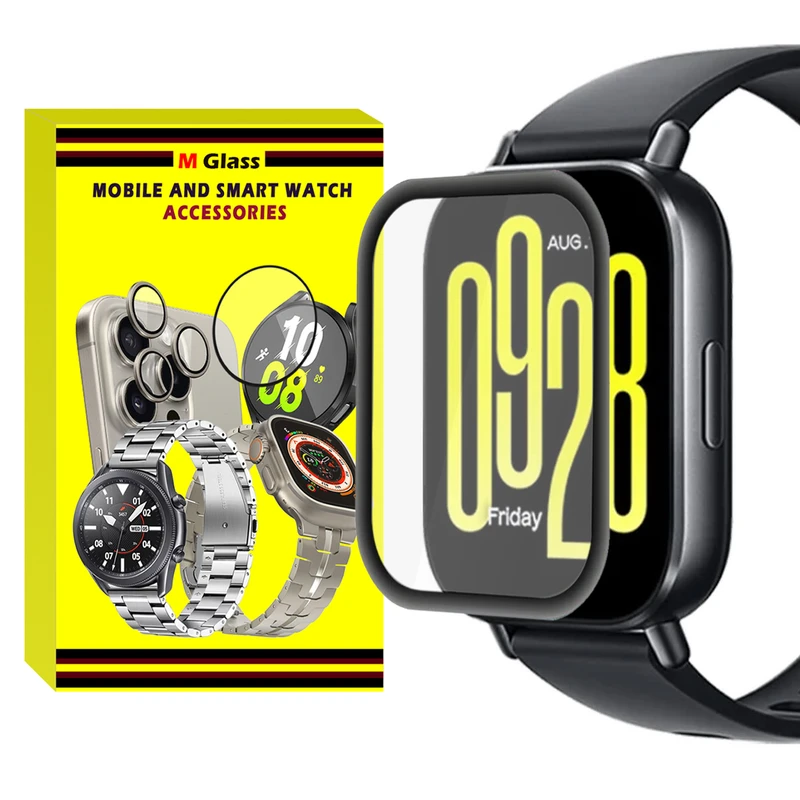 محافظ صفحه نمایش ام‌گلس مدل Pmma-MG مناسب برای ساعت هوشمند شیائومی Redmi Watch 5 Lite