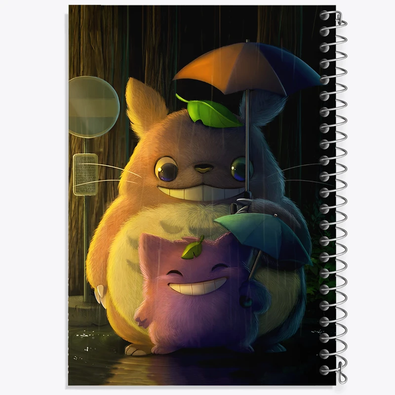 دفتر ژورنال نویسی 50 برگ خندالو مدل نقطه ای طرح انیمه توتورو (Totoro)  کد N5994