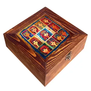  جعبه هدیه چوبی کد CG09