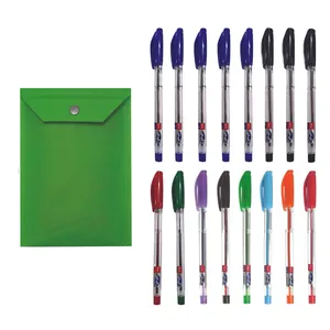 خودکار مدل TENIF کد 10 بسته 16 عددی به همراه پوشه دکمه دار