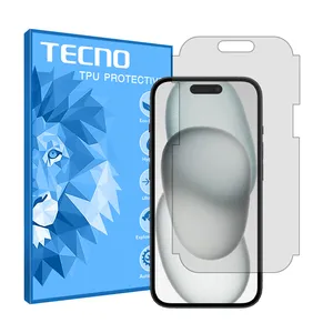 Tecno HyGEL model transparent screen protector suitable for Apple iPhone 15 Plus mobile phone