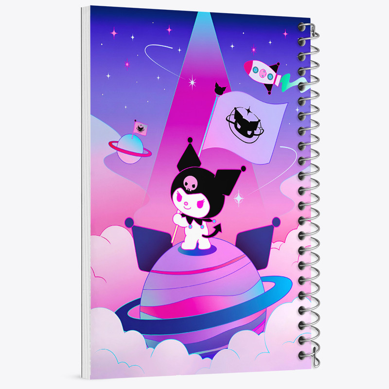 دفتر نقاشی 50 برگ خندالو طرح کرومی (Kuromi) کد N4821