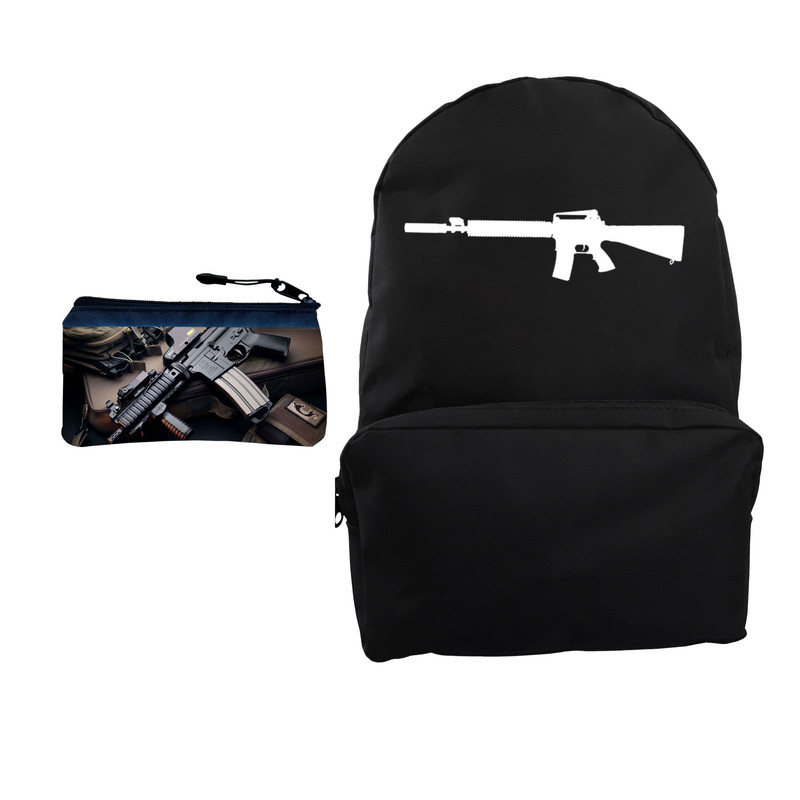 کوله پشتی مدل اسلحه کد KP-2580 به همراه جامدادی