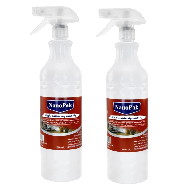 اسپری چند منظوره نانو پاک مدل SS2 حجم 1000 میلی لیتر بسته 2 عددی