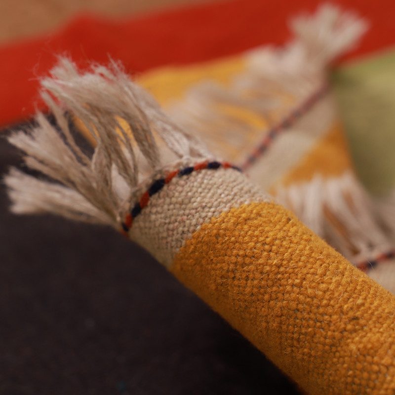 گلیم دستبافت مدل دکوراتیو کد 410644