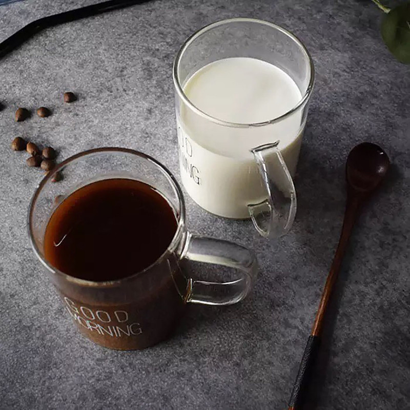 ماگ مدل شیشه ای طرح good morning