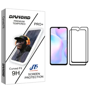 JF Diamond glass Screen Protector For Xiaomi Redmi 9A Pack Of 2