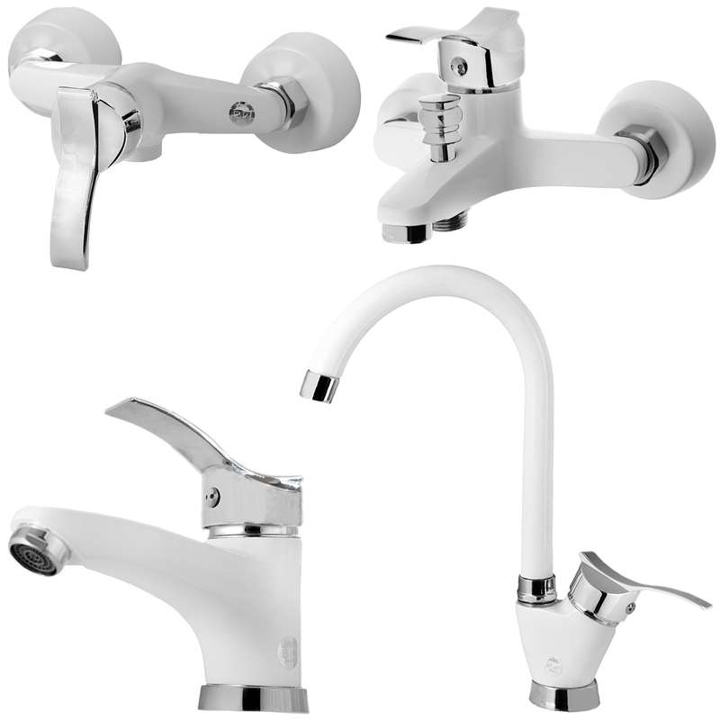 ست شیرآلات دزلی مدل موج لایت مجموعه 4 عددی