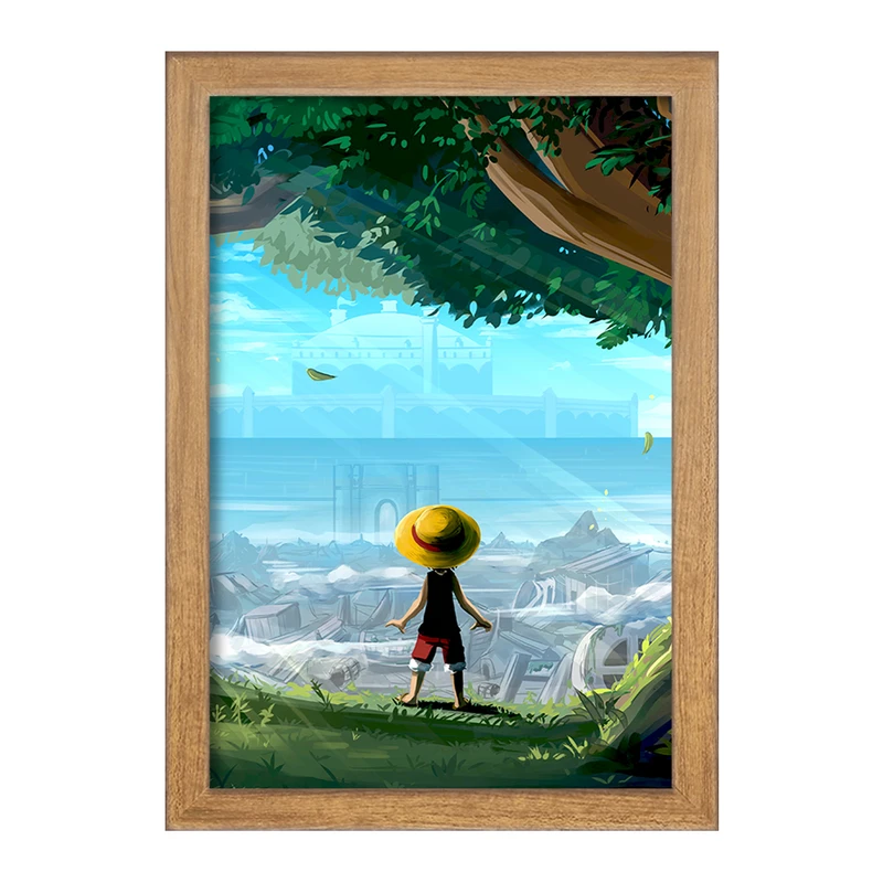 تابلو خندالو مدل لوفی انیمه وان پیس One Piece  کد 17281