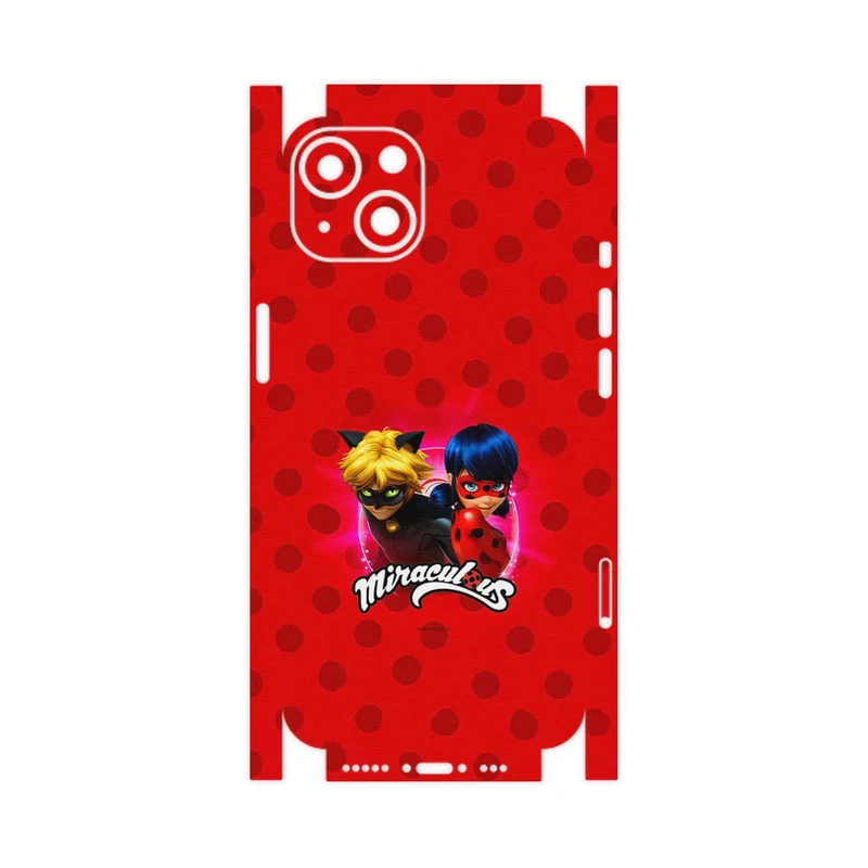 برچسب پوششی ماهوت مدل Ladybug and Cat Noir-FullSkin مناسب برای گوشی موبایل اپل iPhone 13