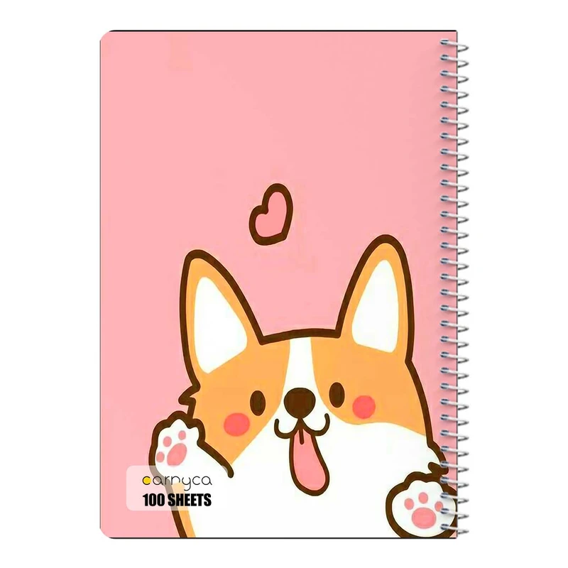 دفتر مشق 100 برگ سیمی کارنیکا طرح سگ Dog کد 51096