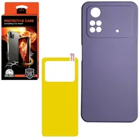 کاور کینگ کونگ مدل سیلیکون مناسب برای گوشی موبایل شیائومی Poco M4 Pro 4G به همراه محافظ پشت گوشی