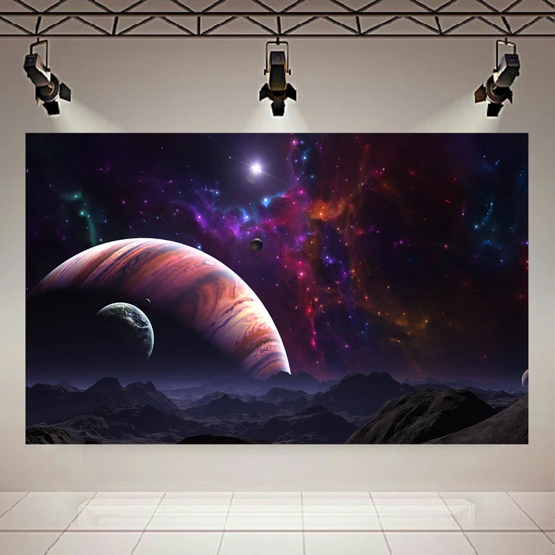 تابلو شاسی طرح کهکشان مدل سحابی و سیارات کد AR571