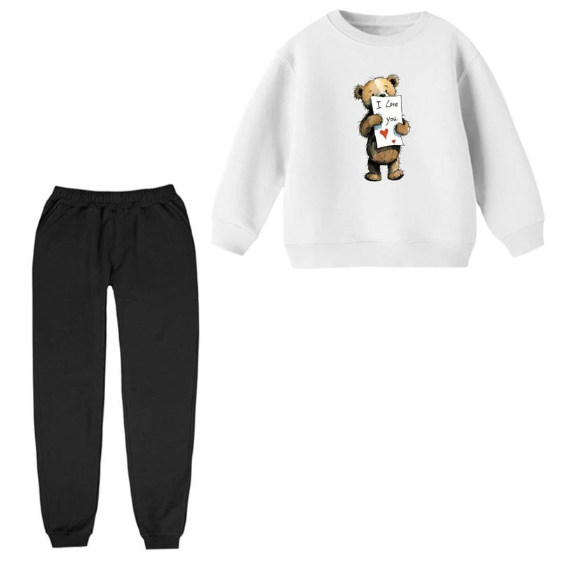 ست سویشرت و شلوار راحتی بچگانه مدل تدی