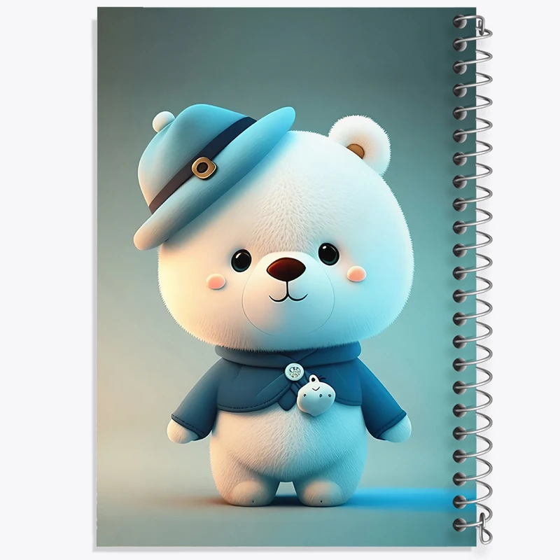 دفتر ژورنال نویسی 50 برگ خندالو مدل نقطه ای طرح خرس کیوت کد N4084