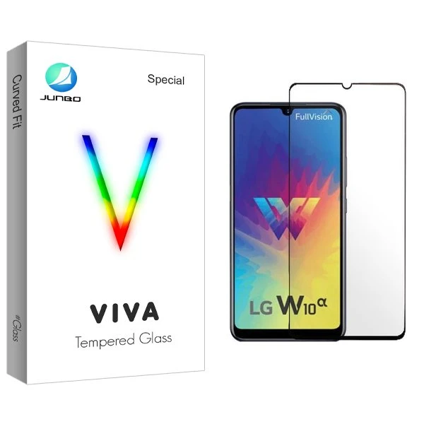 محافظ صفحه نمایش شیشه ای جانبو مدل Viva مناسب برای گوشی موبایل ال جی W10 Alpha