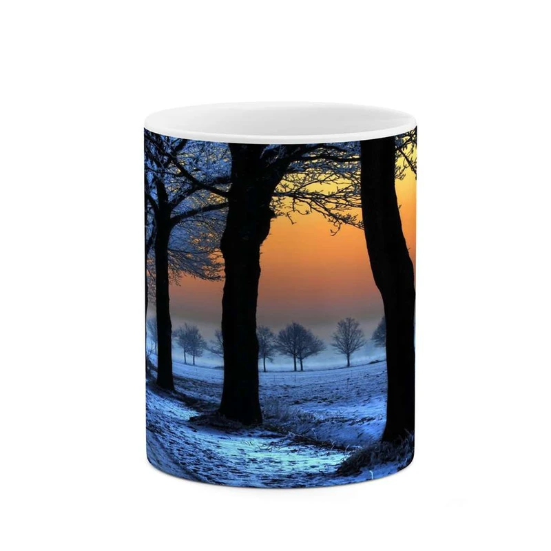 ماگ کاکتی مدل منظره برفی کد mgh14927