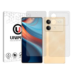 Unipro Explosion Proof model Matte screen protector suitable for Xiaomi Redmi Note 13R Pro mobile phone along with the back of the phone