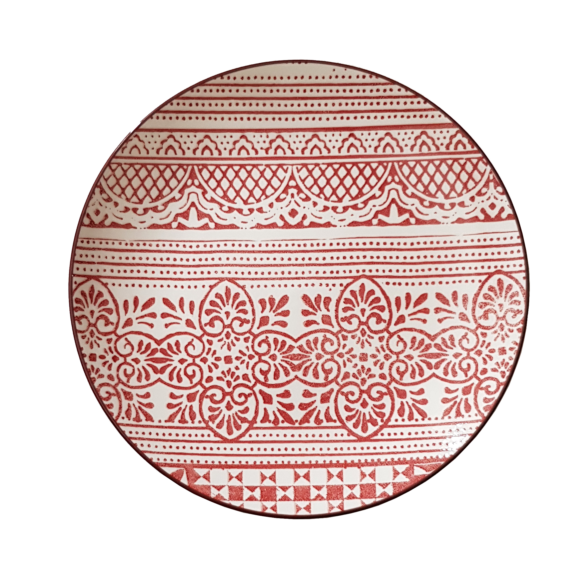 بشقاب زافرانو مدل Damasco porcelain deep