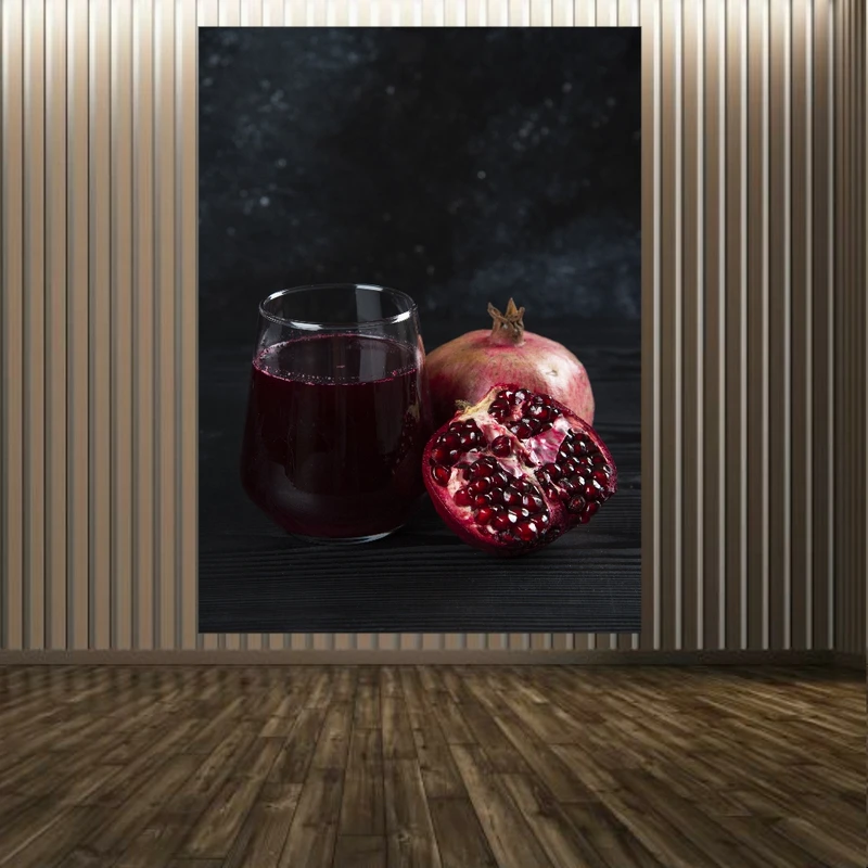 پوستر پارچه ای طرح انار و آب انار کد PP2510