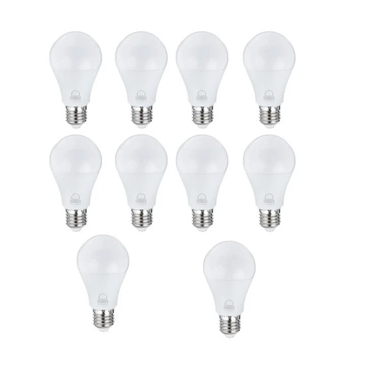 لامپ ال ای دی 10وات بروکس مدل 5322-A60 پایه E27 بسته 10 عددی