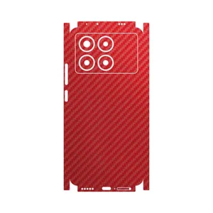 MAHOOT Red-Fiber-FullSkin Cover Sticker for Xiaomi Poco X6 Pro