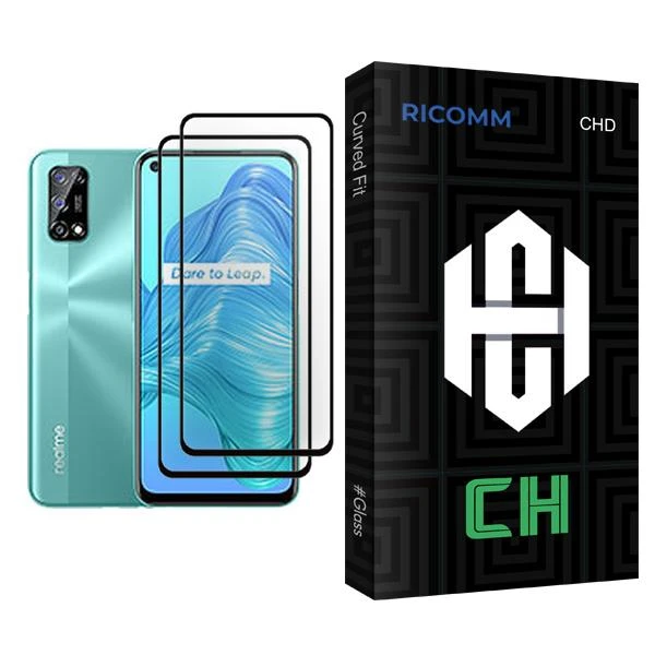 محافظ صفحه نمایش ریکام مدل CH Glass MIX002 مناسب برای گوشی موبایل ریلمی V5 5G بسته دو عددی