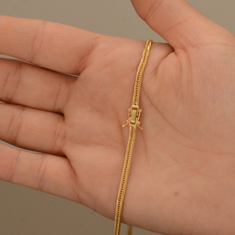 گردنبند طلا 18 عیار زنانه طلای مستجابی مدل ژاپنی کد 45 گردنبند طلا 18 عیار زنانه طلای مستجابی مدل ژاپنی کد 45