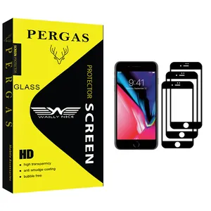 Waily Nice Pergas Glass Screen Protector For Apple iPhone 8 Plus Pack Of 3