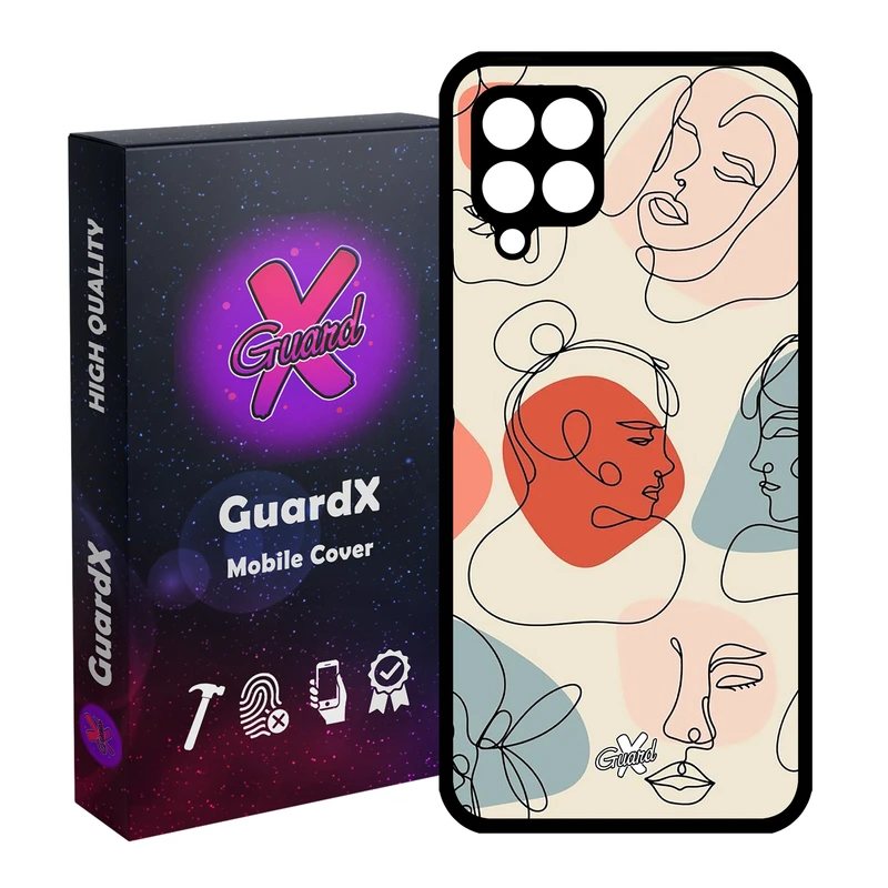 کاور گارد ایکس طرح دختر مدل Glass10363 مناسب برای گوشی موبایل سامسونگ Galaxy A12