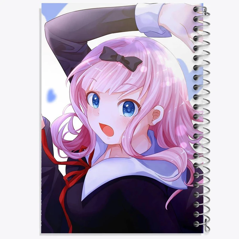 دفتر شطرنجی 50 برگ خندالو طرح چیکا فوجیوارا انیمه کاگویا ساما کد 16013