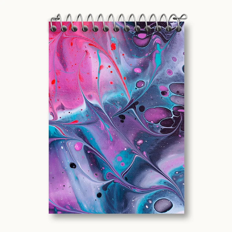 دفتر یادداشت 50 برگ خندالو طرح بافت رنگی کد N5456