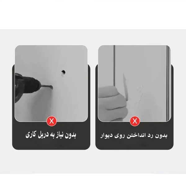 قلاب آویز مدل چسبی کدAW969 بسته 6 عددی