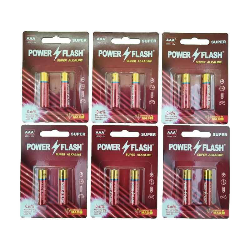 باتری نیم قلمی مدل سوپر آلکالاین بسته 12 عددی