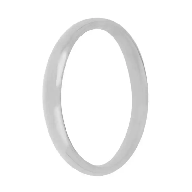 انگشتر نقره زنانه مدل حلقه رینگ ساده کد ۸