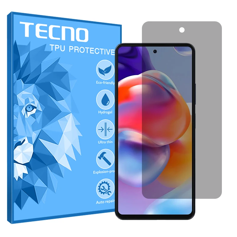 محافظ صفحه نمایش حریم شخصی تکنو مدل Resistant مناسب برای گوشی موبایل بلک ویو Shark 8