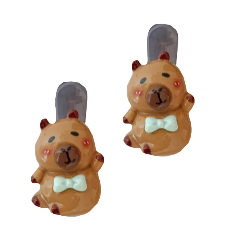 گیره مو دخترانه مدل خرس کد a03 مجموعه ۲ عددی