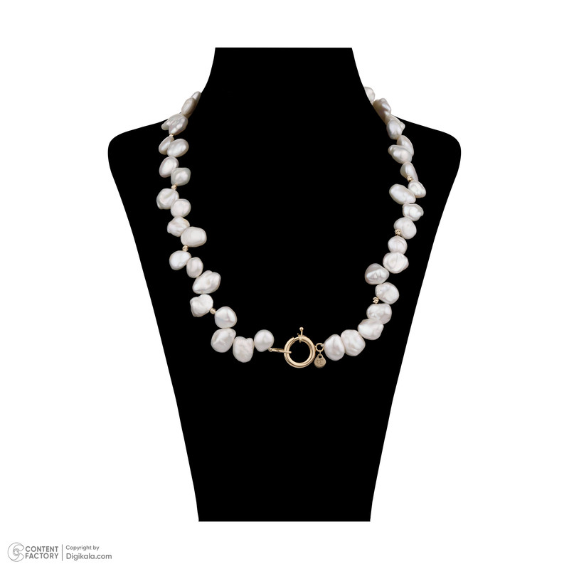 گردنبند طلا 18 عیار زنانه گالری شیدا مجد مدل قفل مدبر و البرنارد باروک