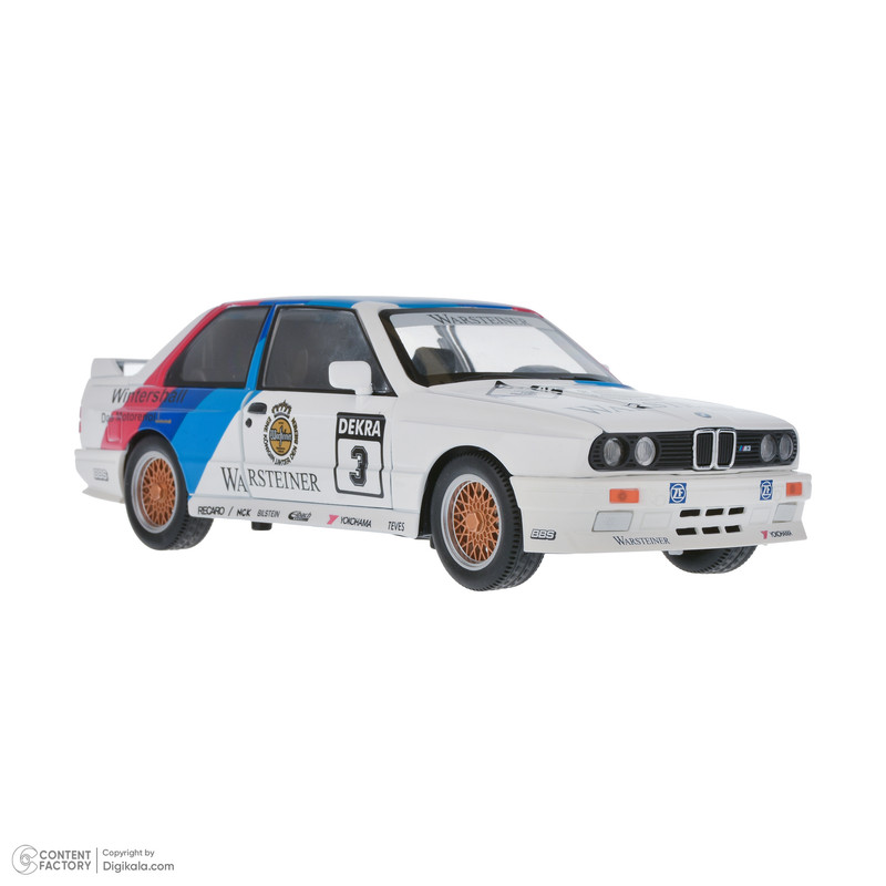 ماکت ماشین ناب سل مدل بی ام و رالی فلزی BMW E30 M3 به همراه جاسوییچی
