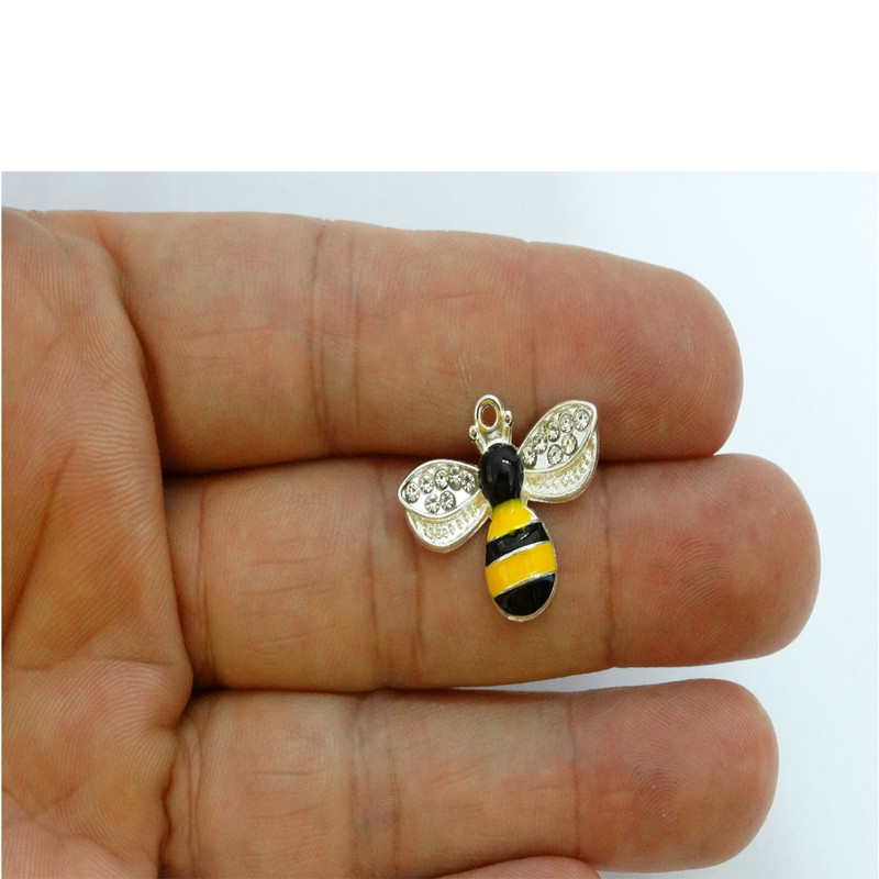 آویز گردنبند زنانه مدل زنبور عسل کد AG 648 مجموعه دو عددی