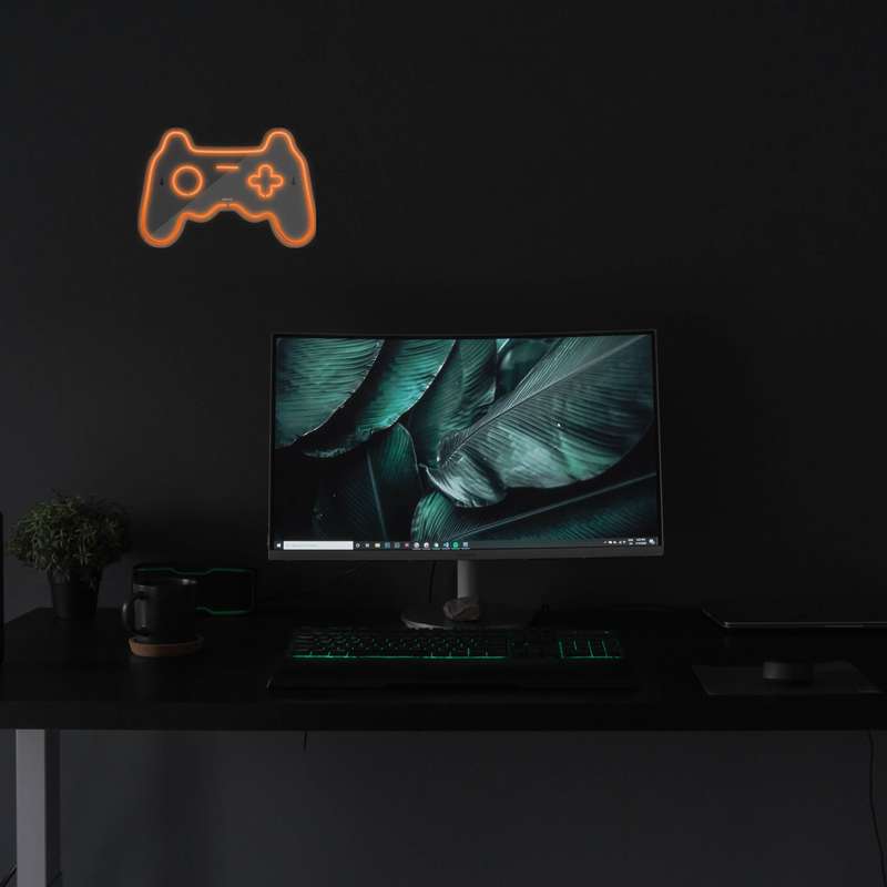 چراغ دیواری نئون دیزاین طرح Game-Controller