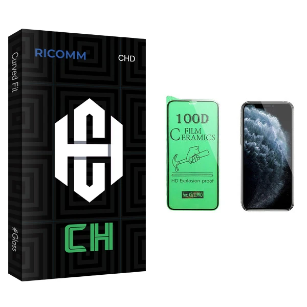 محافظ صفحه نمایش سرامیکی ریکام مدل CH glass مناسب برای گوشی موبایل اپل iPhone 11 Pro