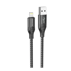 کابل تبدیل USB به لایتنینگ بروفون مدل BX56 طول 1 متر