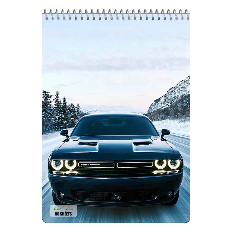 دفتر نقاشی 50 برگ سیمی کارنیکا طرح دوج چلنجر Dodge Challenger کد 99185