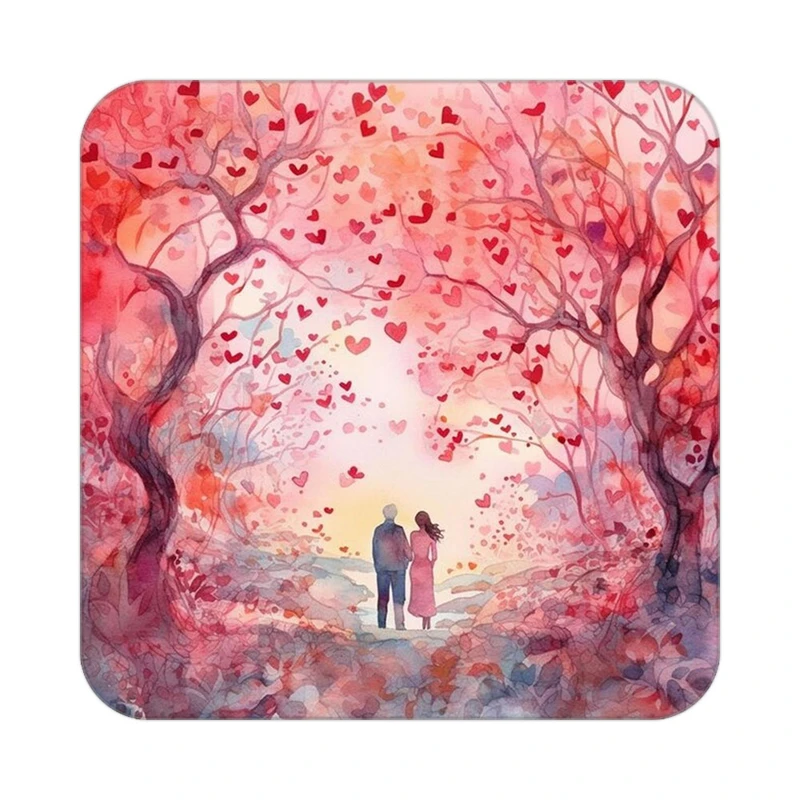 زیر لیوانی کاکتی مدل عاشقانه کد mp12704