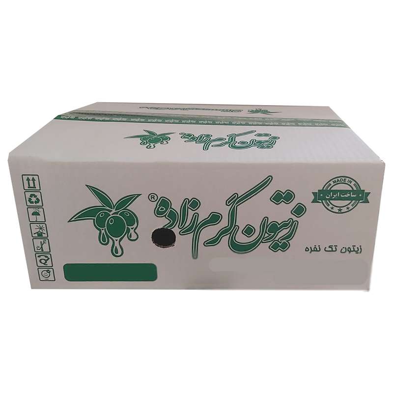 زیتون با هسته کرم زاده - 70 گرم بسته 60 عددی