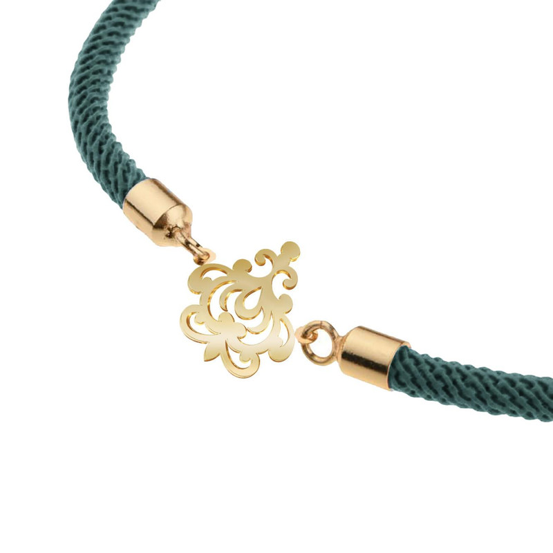 دستبند طلا 18 عیار زنانه مدوپد مدل اسلیمی کد D16-10580