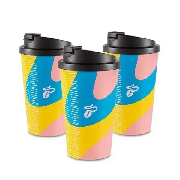 ماگ سفری چیبو مدل دو جداره گنجایش 0.340 لیتر بسته سه عددی